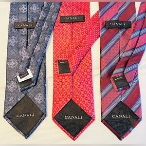 Three Canali 100% Silk 3.5” Ties